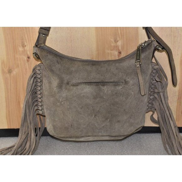 Michael Kors BILLY Women's Brown Bag Fringe Crossbody Messenger Purse - Picture 4 of 16